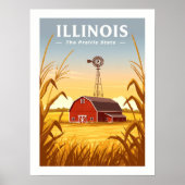 Poster Vintage Illinois (Devant)