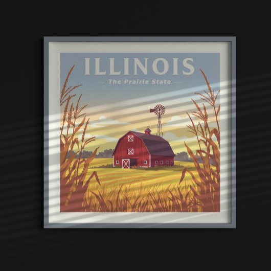 Poster Vintage Illinois
