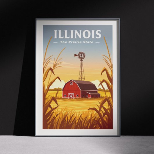 Poster Vintage Illinois