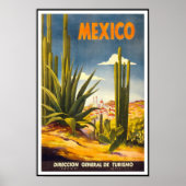 Poster vintage Imprimer Mexique (Devant)