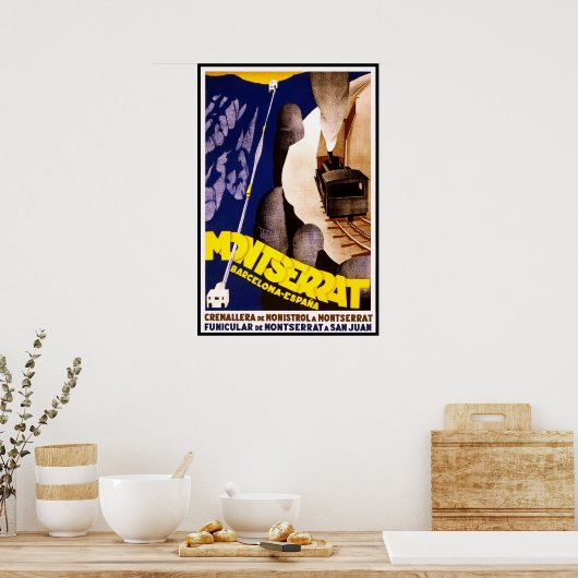 Poster vintage Imprimer Montserrat San Juan (Cuisine)