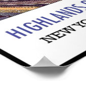 Poster vintage Imprimer New York Hudson Train (Coin)