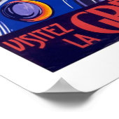 Poster vintage Imprimer Visiter Grece Greece En Vo (Coin)