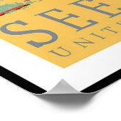 Poster vintage Imprimer Voir Amérique États-Unis (Coin)