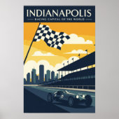 Poster Vintage Indianapolis (Devant)