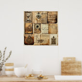 Poster vintage Industrial Grunge (Cuisine)