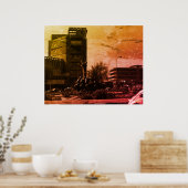 Poster Vintage Iraq baghdad fountain (Cuisine)