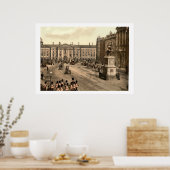 Poster Vintage Ireland, College Green Dublin (Cuisine)