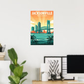 Poster Vintage Jacksonville (Bureau à domicile)