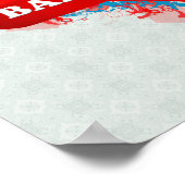 Poster Vintage J'aime Bangladesh (Coin)