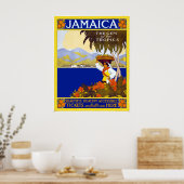 Poster vintage Jamaica Travel (Cuisine)