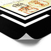 Poster vintage japonais art (Coin)