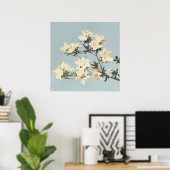 Poster Vintage japonais Azaleas (Bureau à domicile)