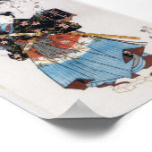 Poster Vintage japonais classique Ukiyo-e Samurai (Coin)