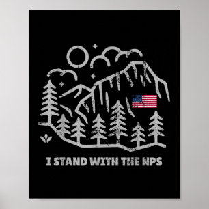 Poster Vintage Je Suis Avec Les Hommes Femmes De La Nps