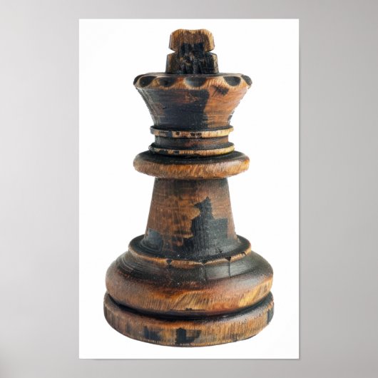Poster Vintage jeu d'échecs (Devant)