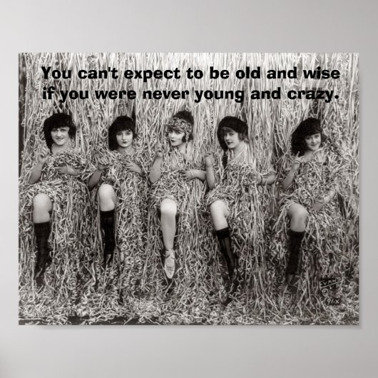 Poster Vintage - Jeune et fou, (Devant)