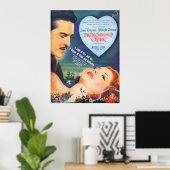 Poster vintage Joan Fontaine (Bureau à domicile)