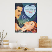 Poster vintage Joan Fontaine (Cuisine)