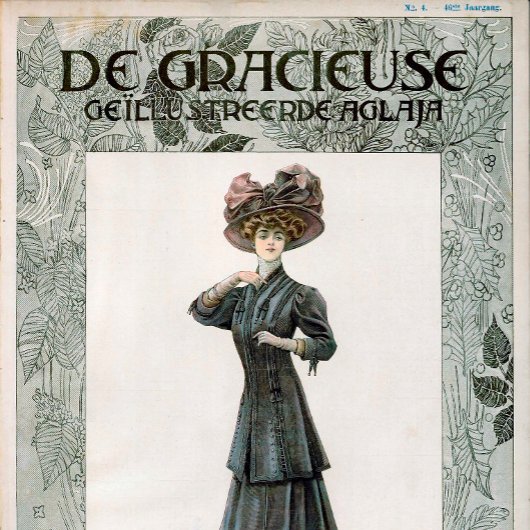 Poster Vintage jolie dame design d'illustration