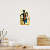 Poster Vintage Jolly Halloween Scarecrow Ellen Clapsaddle (Cuisine)