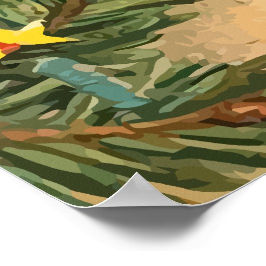 Poster vintage Joyeux Anges de Noël (Coin)