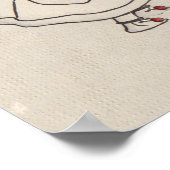 Poster Vintage Joyeux Noël Neige Enfants Artwork (Coin)