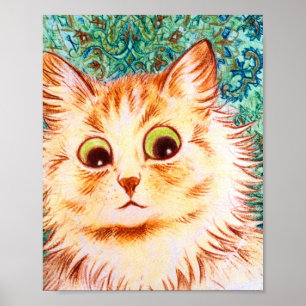 Poster Vintage Kaleidoscope Cat By Louis Wain