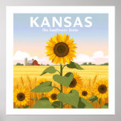 Poster Vintage Kansas (Devant)