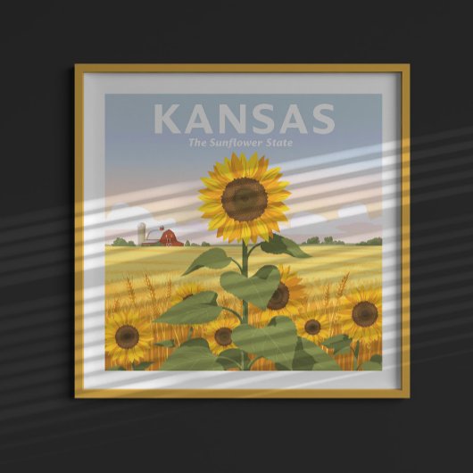 Poster Vintage Kansas