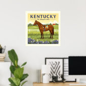 Poster Vintage Kentucky (Bureau à domicile)