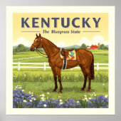 Poster Vintage Kentucky (Devant)