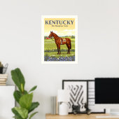 Poster Vintage Kentucky (Bureau à domicile)