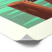 Poster Vintage Key Largo Floride (Coin)