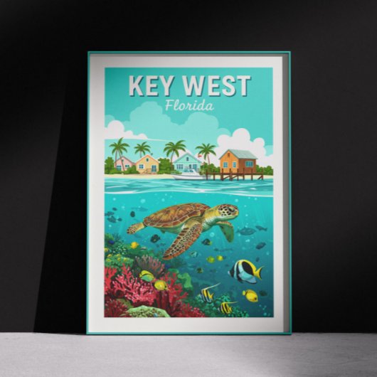 Poster Vintage Key West Floride