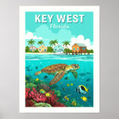 Poster Vintage Key West Floride (Devant)