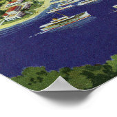 Poster Vintage Key West Monroe Comté Floride (Coin)