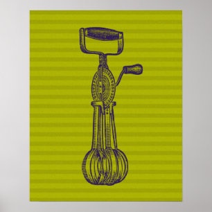 Poster Vintage Kitchen Mixer