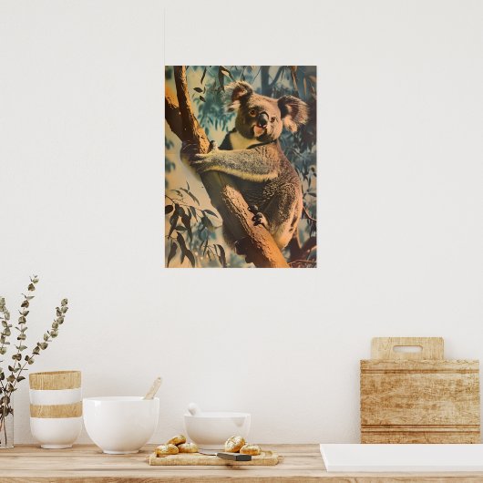 Poster Vintage Koala (Cuisine)