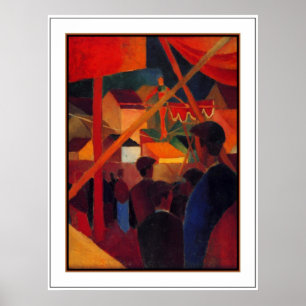 Poster Vintage Kunst August Macke Seiltänzer 2