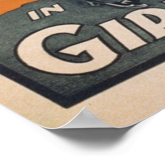 Poster Vintage La Fille De Paris (Coin)