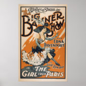 Poster Vintage La Fille De Paris (Devant)