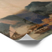 Poster Vintage La résolution et la découverte d'Hawaii (Coin)