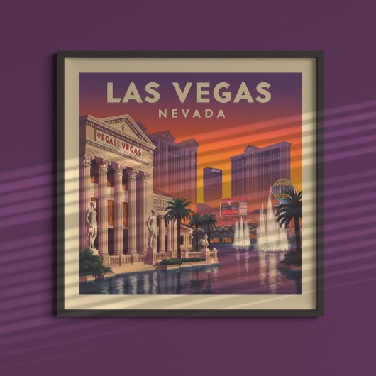 Poster Vintage Las Vegas Nevada