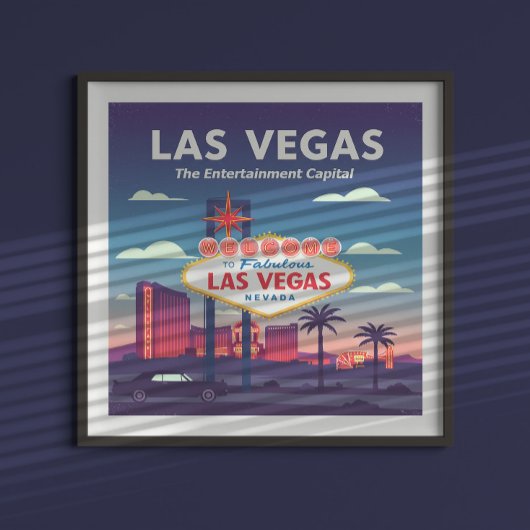 Poster Vintage Las Vegas Nevada