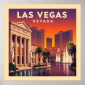 Poster Vintage Las Vegas Nevada (Devant)