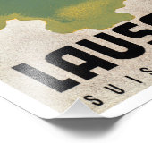 Poster vintage Lausanne-Ouchy Suisse (Coin)