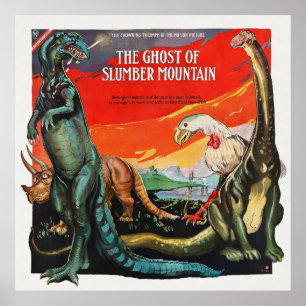 Poster Vintage Le fantôme du film de 1918 de Stwood Mount