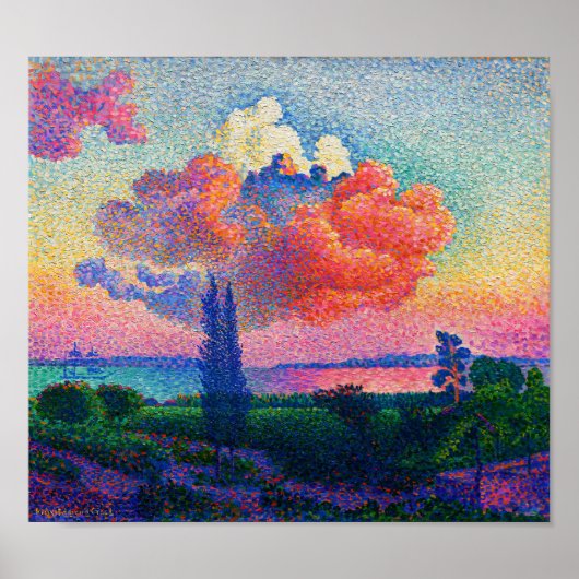 Poster Vintage Le nuage rose (1896) (Devant)