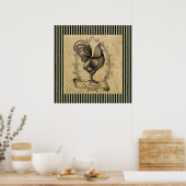 Poster Vintage Le Poulet (Cuisine)